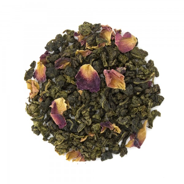 Tahitian Vanilla Rose Oolong Tea - dry leaf